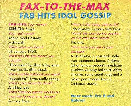 Fab Hits, February 20, 1988